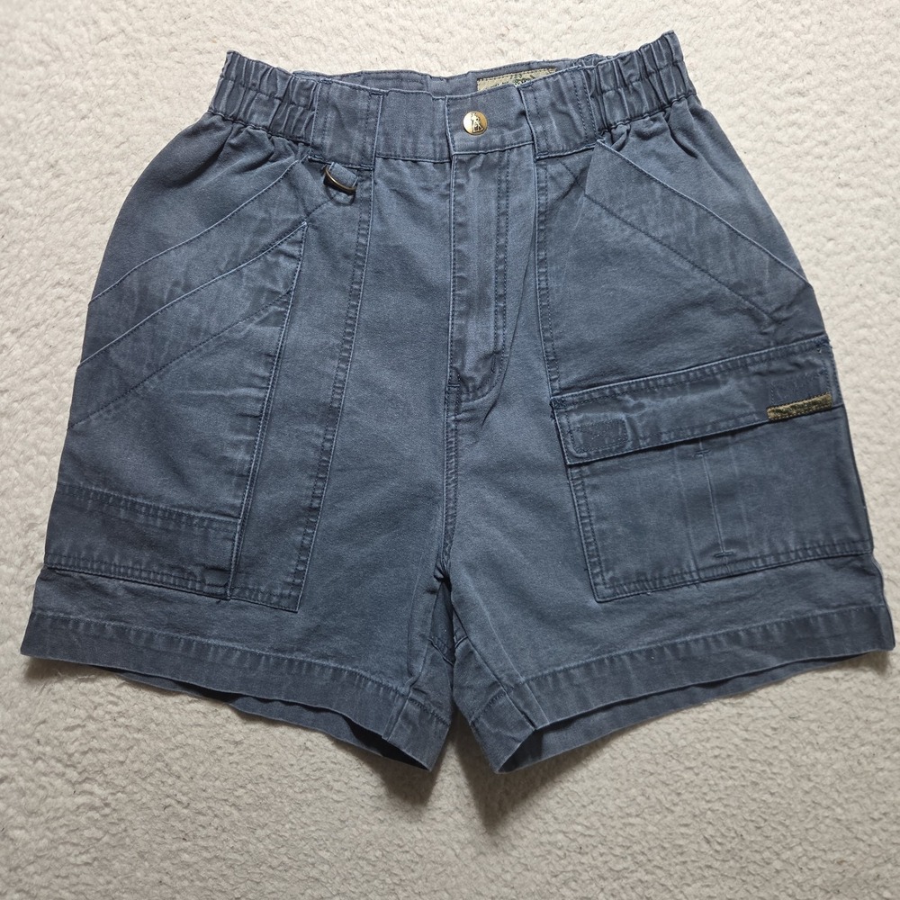 Vintage Royal Robbins Shorts Womens Size 8 Hiking Camping Canvas Blue Faded